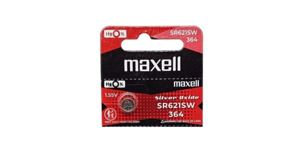 (1 Pack) Quality Maxell (SR621SW / 364) 1.55V Watch batteries