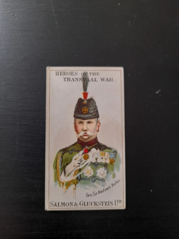 SALMON & GLUCKSTEIN HEROES OF TRANSVAAL WAR GEN SIR REVERS BULLER CIGARETTE CARD - Image 2 of 4