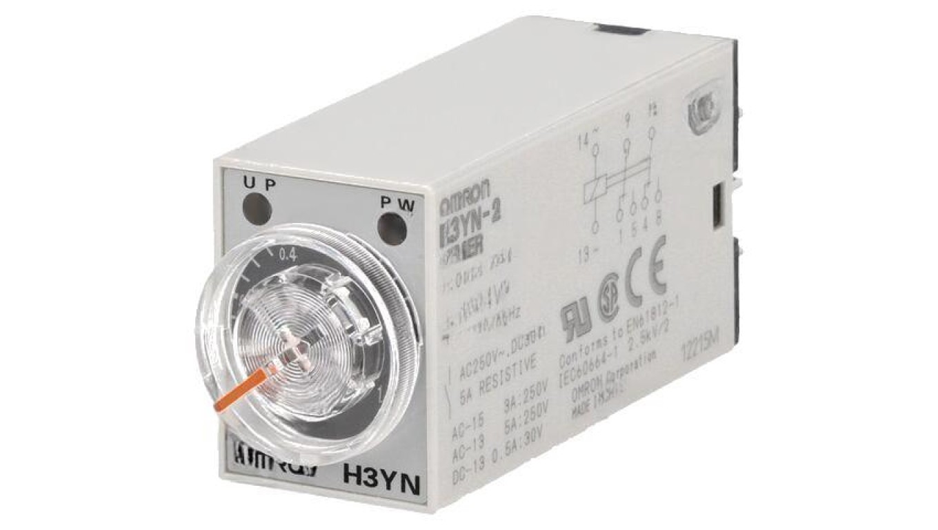 0.1s10min DPDT 250VAC/5A Timing Relay Uzas: H3YN-2 AC24