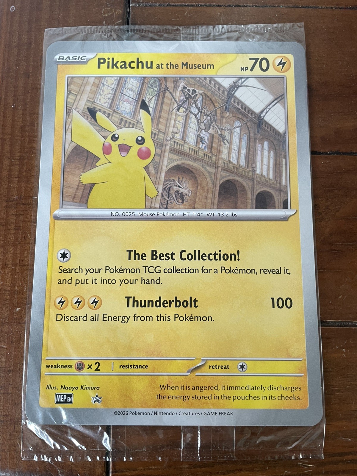 Pikachu At The Museum, Pokémon X Natural History Museum Jumbo Promo  NEW SEALED
