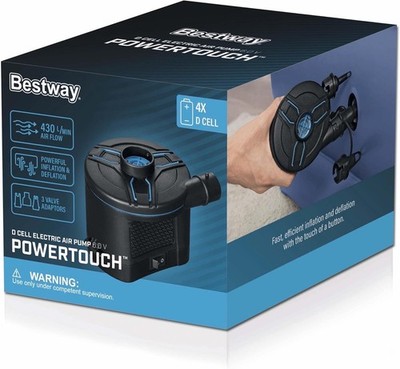 Bestway PowerTouch D Cell Battery Electric Air pump for Intex Inflatables
