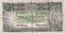 1961 One Pound Coombs/Wilson R34B Fine