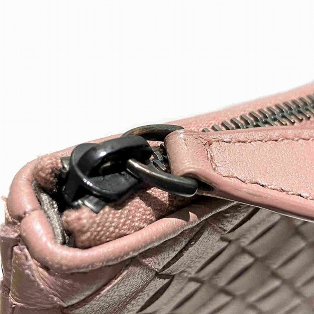 Bottega Veneta Clutch Bag Intrecciato weave Leather Pink Unisex Authentic thumbnail 9