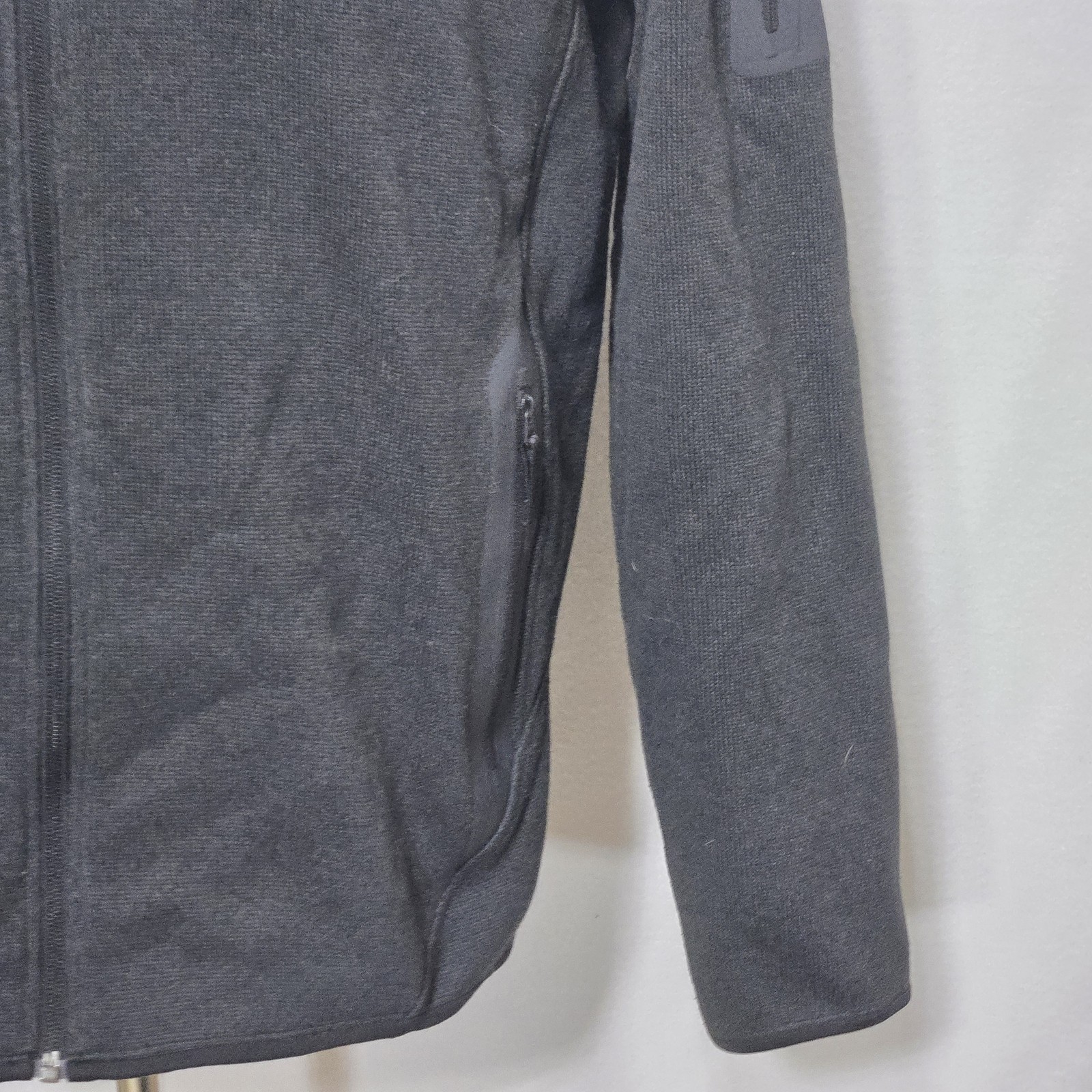 Arc'teryx Giacca Uomo Grande Nera Full Zip Pile Softshell Verkada Logo Tasca