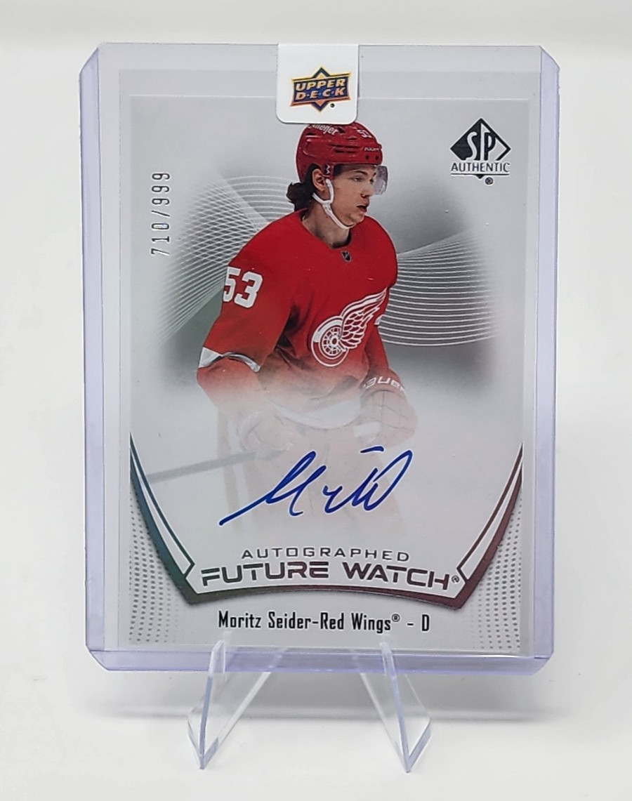 2021-22 SP Authentic Moritz Seider RC Future Watch Auto /999 Redemption from UD