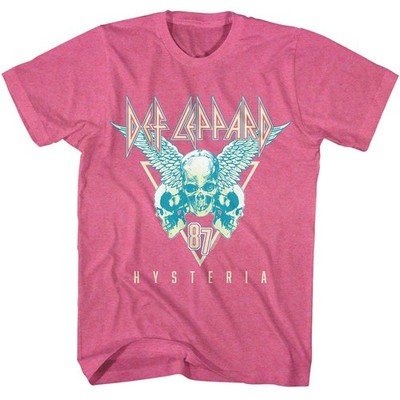 Def Leppard - Totenköpfe 3 Ton - American Classics - Heather Pink Adult Kurz