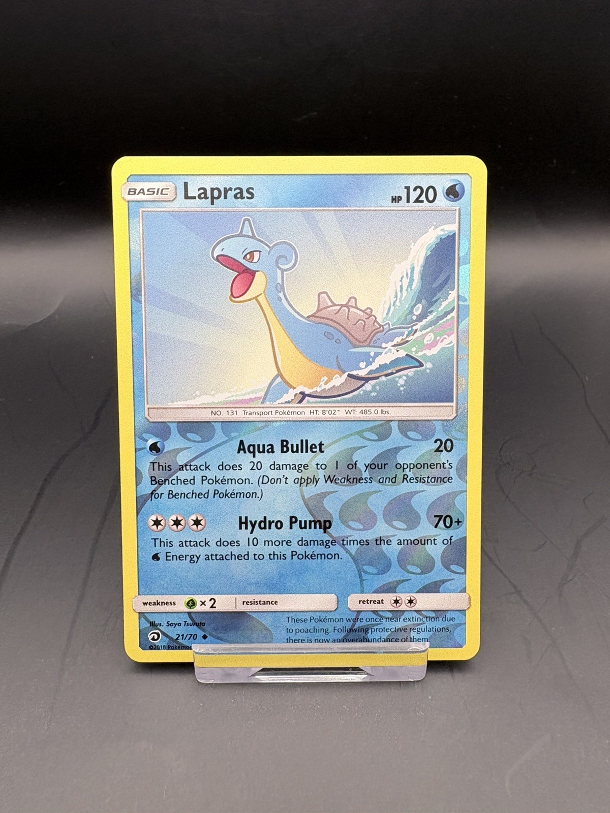 Pokemon TCG Card Lapras Reverse Holo Uncommon Dragon Majesty 21/70 NM