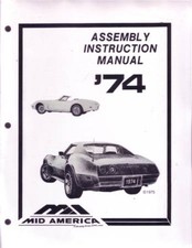 1974 Chevrolet Corvette Factory Assembly Manual 1974 Chevrolet Corvette Factory Assembly Manual