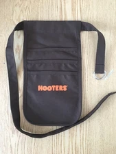 New Authentic Hooters Girl Uniform Brown Money Pouch Halloween Costume Adjust