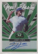 2019 Leaf Valiant New Dawn Green Prismatic 88/99 Jimmy Lewis #ND-JL1 Auto uk2