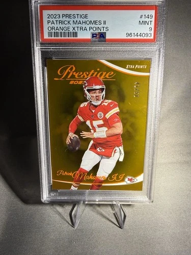Panini 2023 Prestige Patrick Mahomes II Orange Xtra Points #149 PSA 9 /50