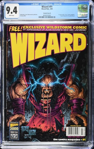 Wizard Magazine #91 CGC 9.4 only 1 Census Undertaker cover Variant Rob Brown Art