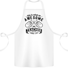 Bellissimo Insegnante Guarda Come di Insegnamento Divertente Grembiule Cotone