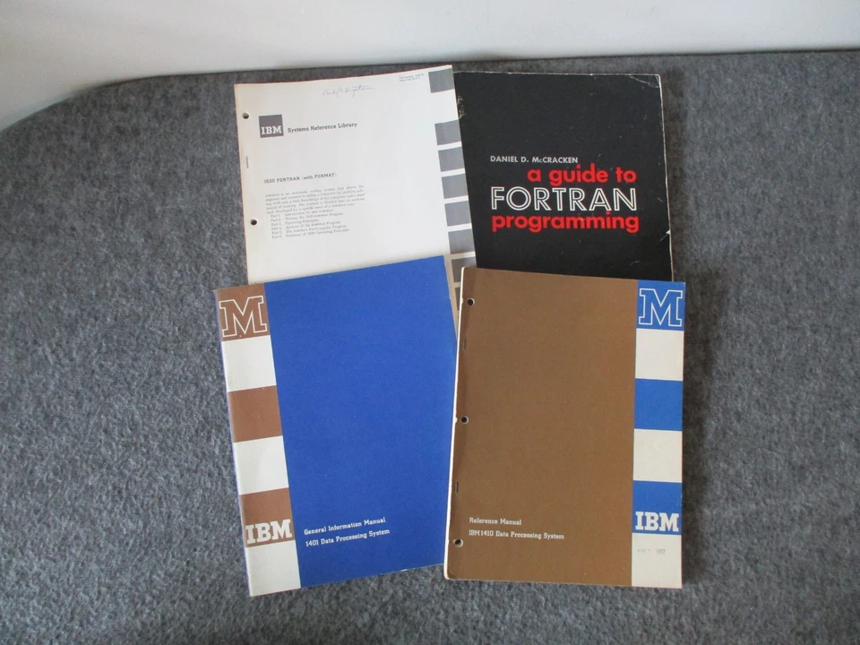 NASA IBM 1620 FORTRAN LIBRARY+PROGRAMMING GDE+IBM 1410+1401 REF MANUALS+NOTE-60s - Image 2 of 4