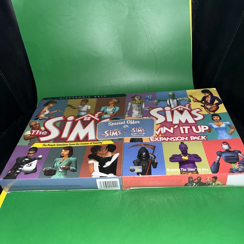 The Sims pc big box original livin it up double pack rare grail rare sealed - Image 3 of 4