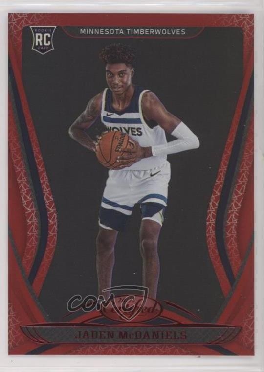 2020-21 Certified Mirror Red Jaden McDaniels #173 1j2