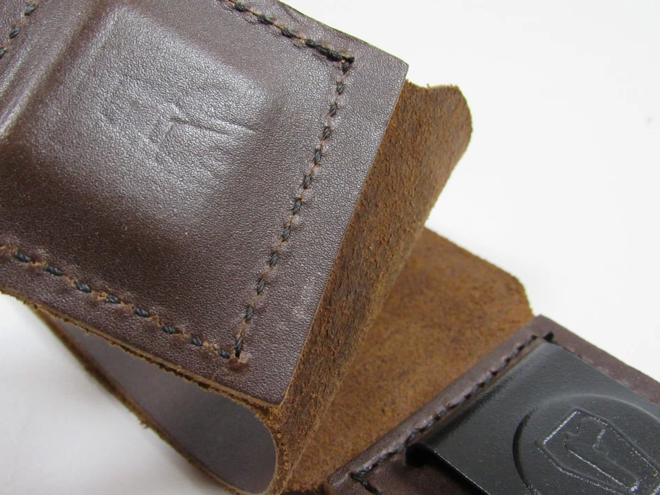 Brown Leather Conceal Carry Holster Belt Easy Pull #P25 - Image 4 of 4
