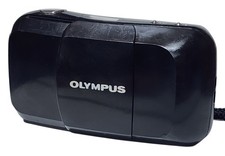 Vintage Olympus mju-I Stylus 35mm Point Shoot Film Camera Black UNTESTED AS IS   