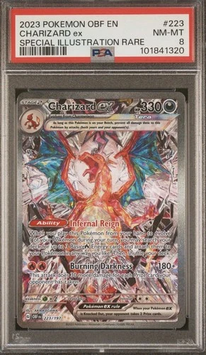 Pokémon Charizard ex 223/197 Special Illustration Rare Holo EX PSA 8