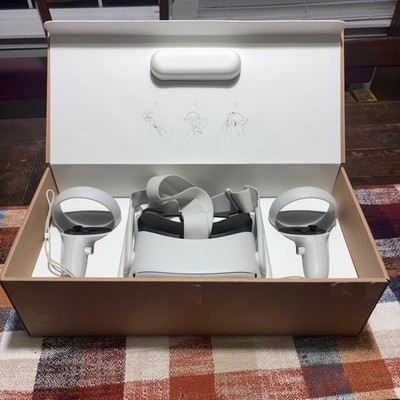 Meta Oculus Quest 2 VR Headset 256GB White 2 Controllers Original Box KW49CM
