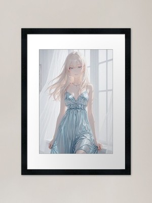 Nordic Crystal Beauty oft Light gerahmtes Wandbild Poster Leinwanddruck Bild