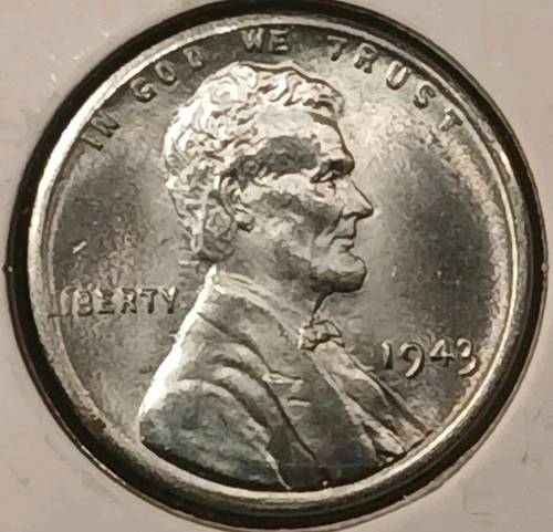 1943 Lincoln Steel Cent #9 Gem Unc