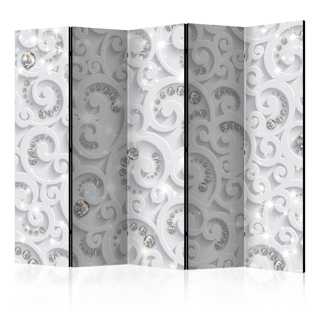 Paravent 5 volets Abstract Glamor en toile premium pour loft