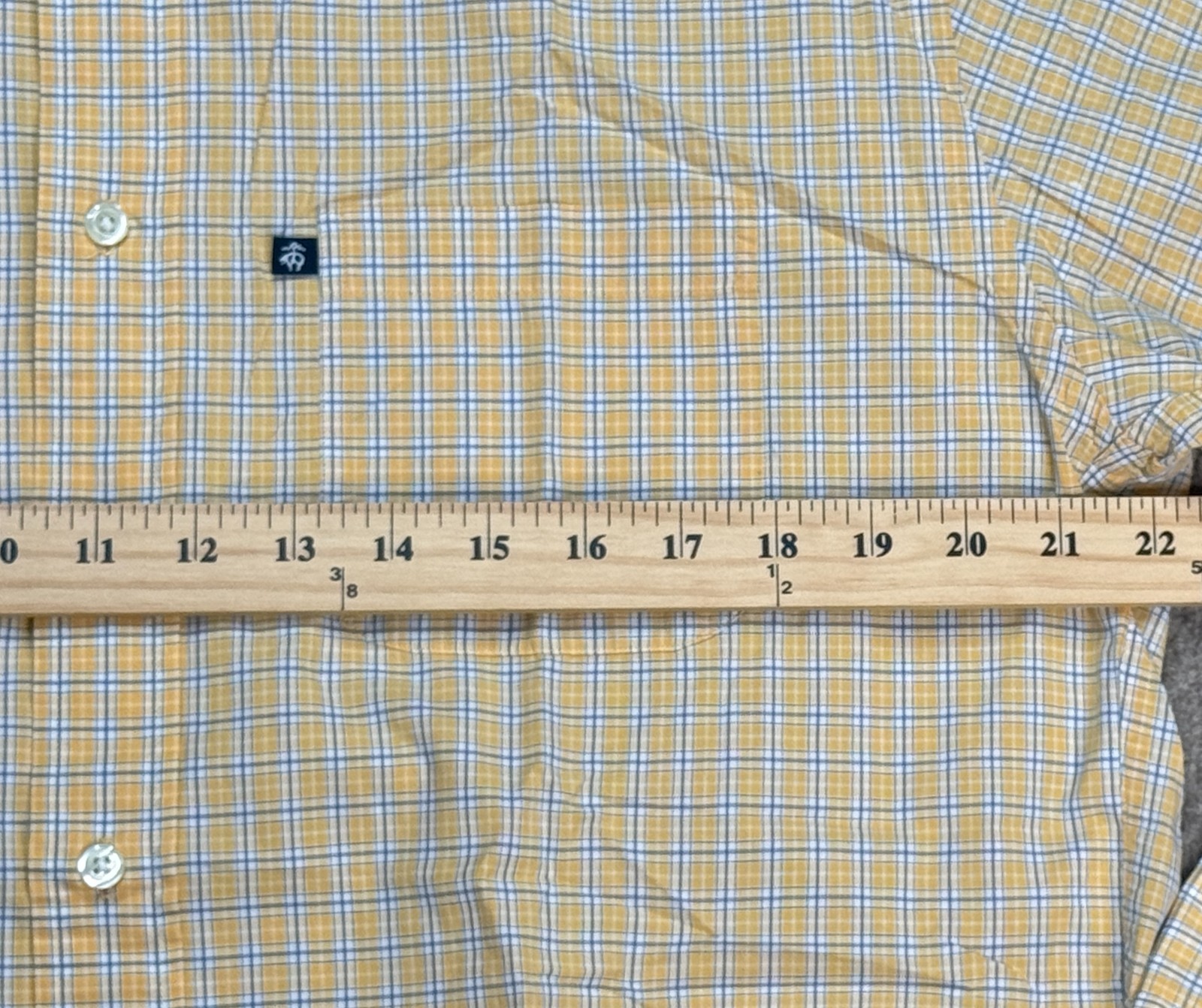 Brooks Brothers 346 Men's Logo Front Button Down Long Sleeve Check Shirt Size M thumbnail 7