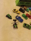 Micro Machines LOT 33 Mini Cars Trucks Construction Police Misc.. Signs & Hauler — photo 7