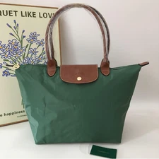 LONGCHAMP Le Pliage Original L Tote Bag Sage Green - Recycled Canvas Outlet New