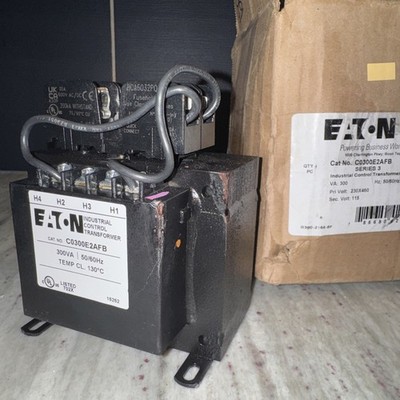EATON C0300E2AFB 300VA Industrial Control Transformer New Old Stock