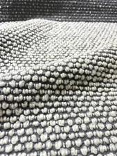 5.875 yds Bernhardt Muse Blue Gray & Cream Plush Wool Boucle Upholstery Fabric