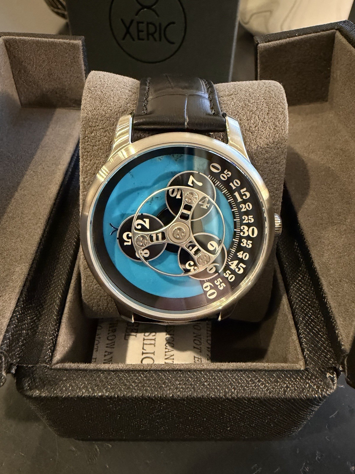 Xeric Automatic Triptych Wandering Hour Turquoise… - image 1