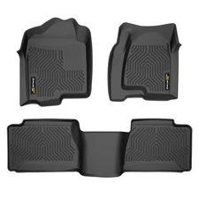 TPE Floor Mats Liners Fit For 1999-2006 Chevy Silverado/GMC Sierra Extended Cab