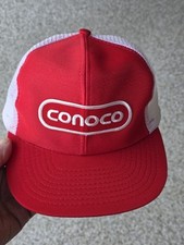    Vintage 1980s CONOCO snapback Trucker Hat  UNWORN