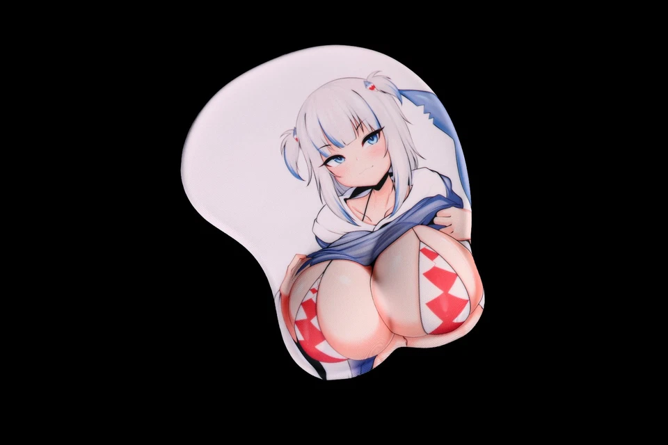 Rule 34 Vtuber Gawr Gura Massive Milkers Mousepad / Oppai Mousepad Limited Run - Image 3 of 3