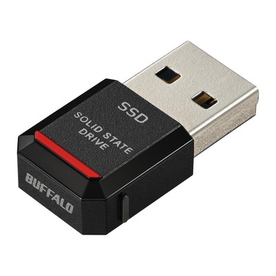 BUFFALO Ultra Compact Portable SSD 1TB- USB3.2 Gen2 SSD-PST1.0U3 