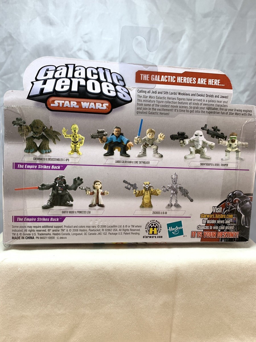 Hasbro Star Wars Galactic Heroes – 2 Figure: Principessa Leia E Darth Vader, Per Bambini 3-8 Anni