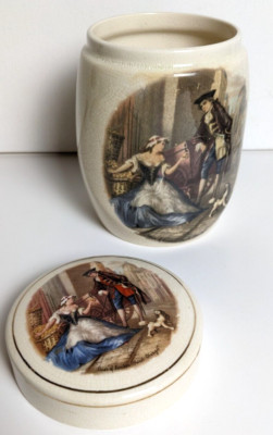 Antique Sandland Ware Marmalade Jar Canister Staffordshire England #352 