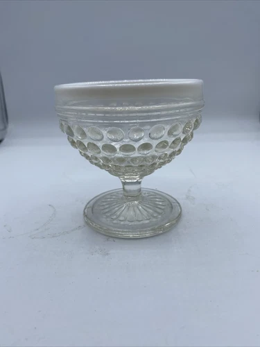 VTG ANCHOR HOCKING HOBNAIL & MOONSTONE DESSERT / SHERBET CUP MINT CONDITION**