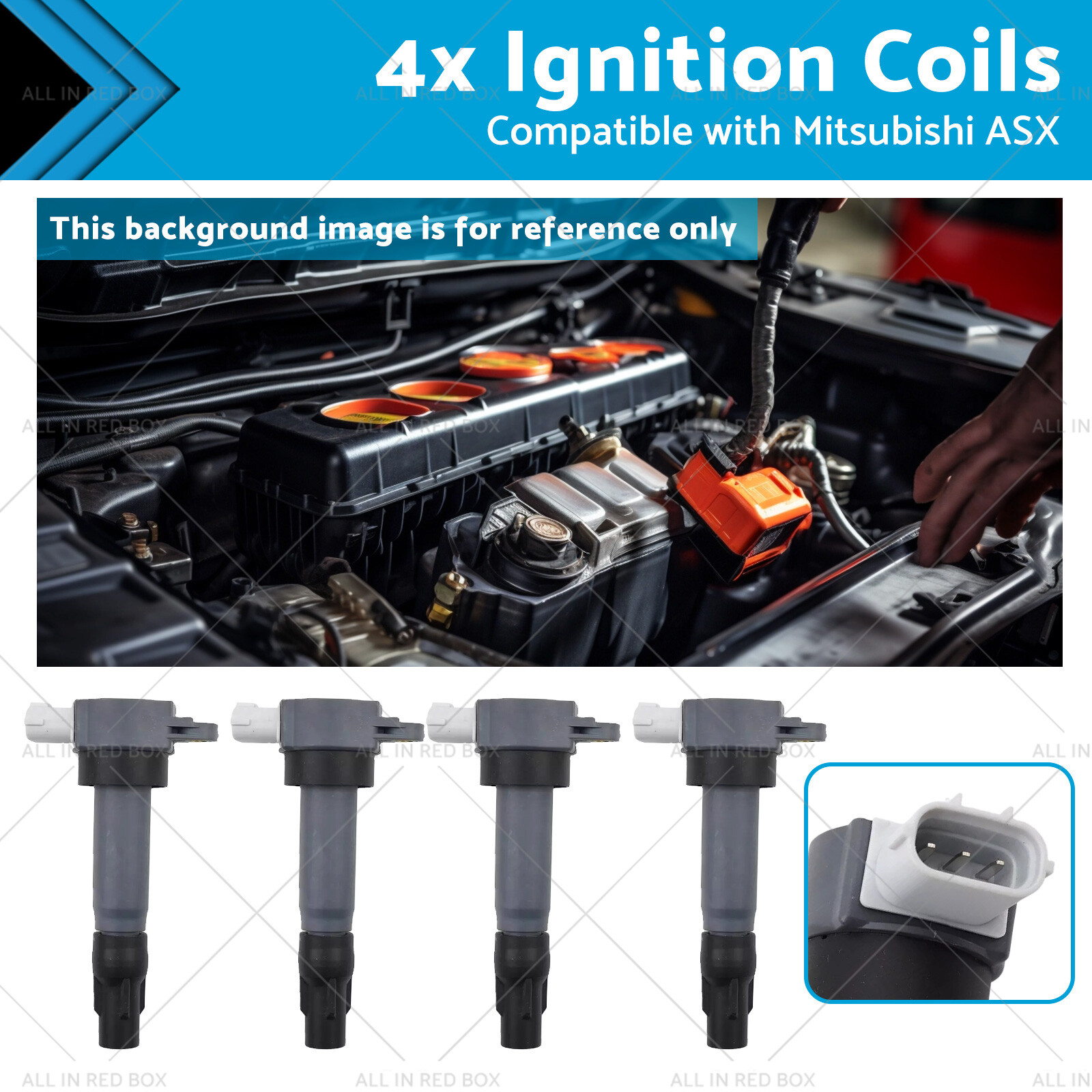 4x Ignition Coils Suitable for MN195805 Mitsubishi ASX (10-) Lancer 1.5 ...