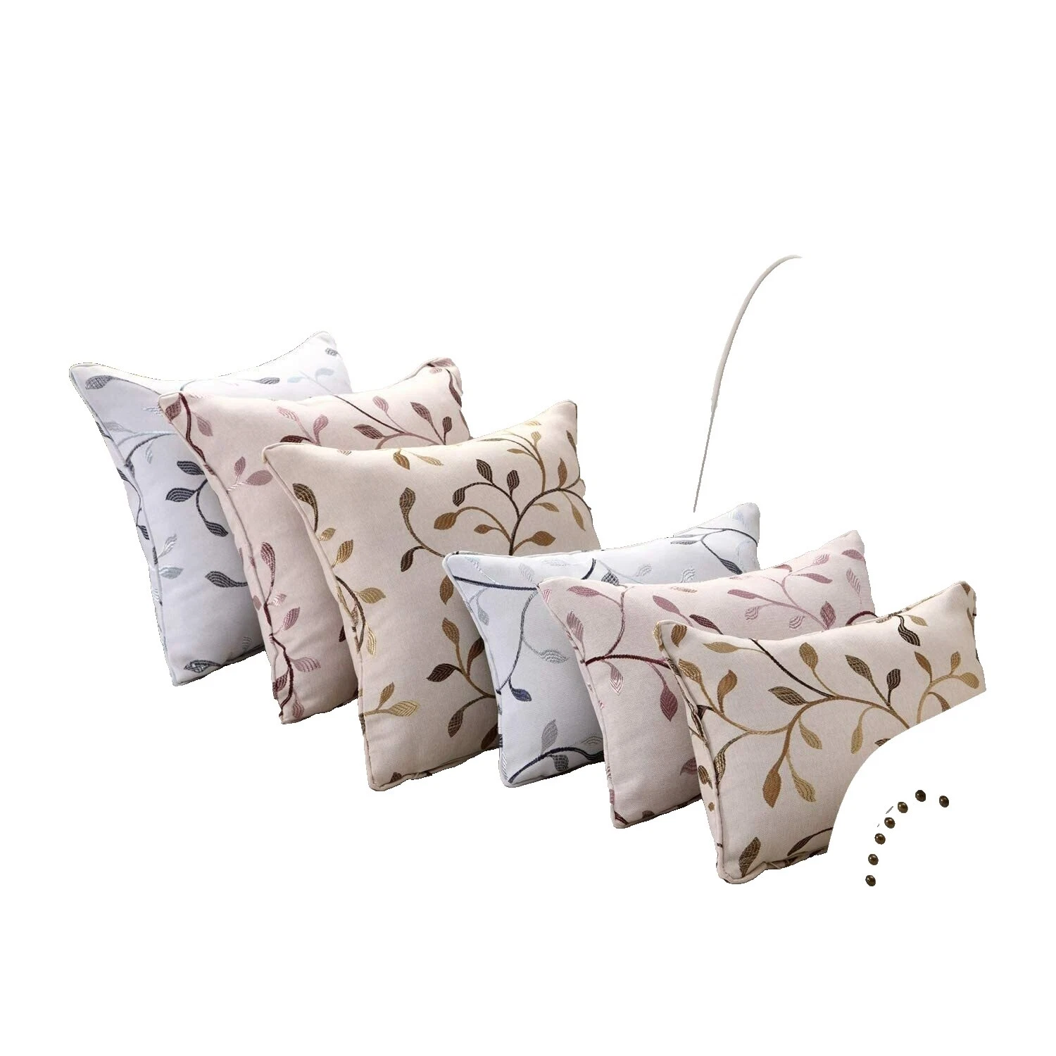 Jacquard Country Square Home Décor Pillows