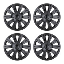 fit 2009-2019 Corolla Black 16" inch Full Rim Wheel Hub Covers Hubcaps 4-pack
