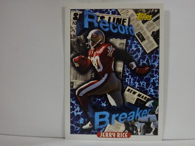 1993 Topps #2 Jerry Rice - Record Breaker 49ers