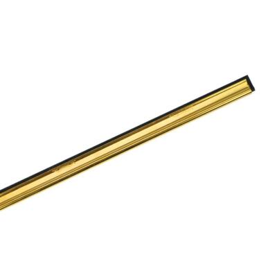 Ettore Solid Brass Window Washing Cleaning  Squeegee Channel w/ Rubber ANY SIZE!