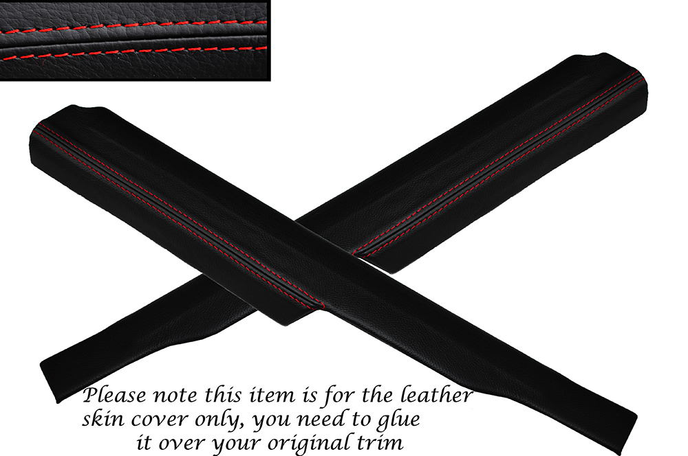 КРАСНАЯ СТРОЧКА 2 X ЗАДНЕЙ ДВЕРИ ПОРОГ ОТДЕЛКИ КОЖИ ЧЕХЛЫ ПОДХОДИТ FORD SIERRA САПФИР