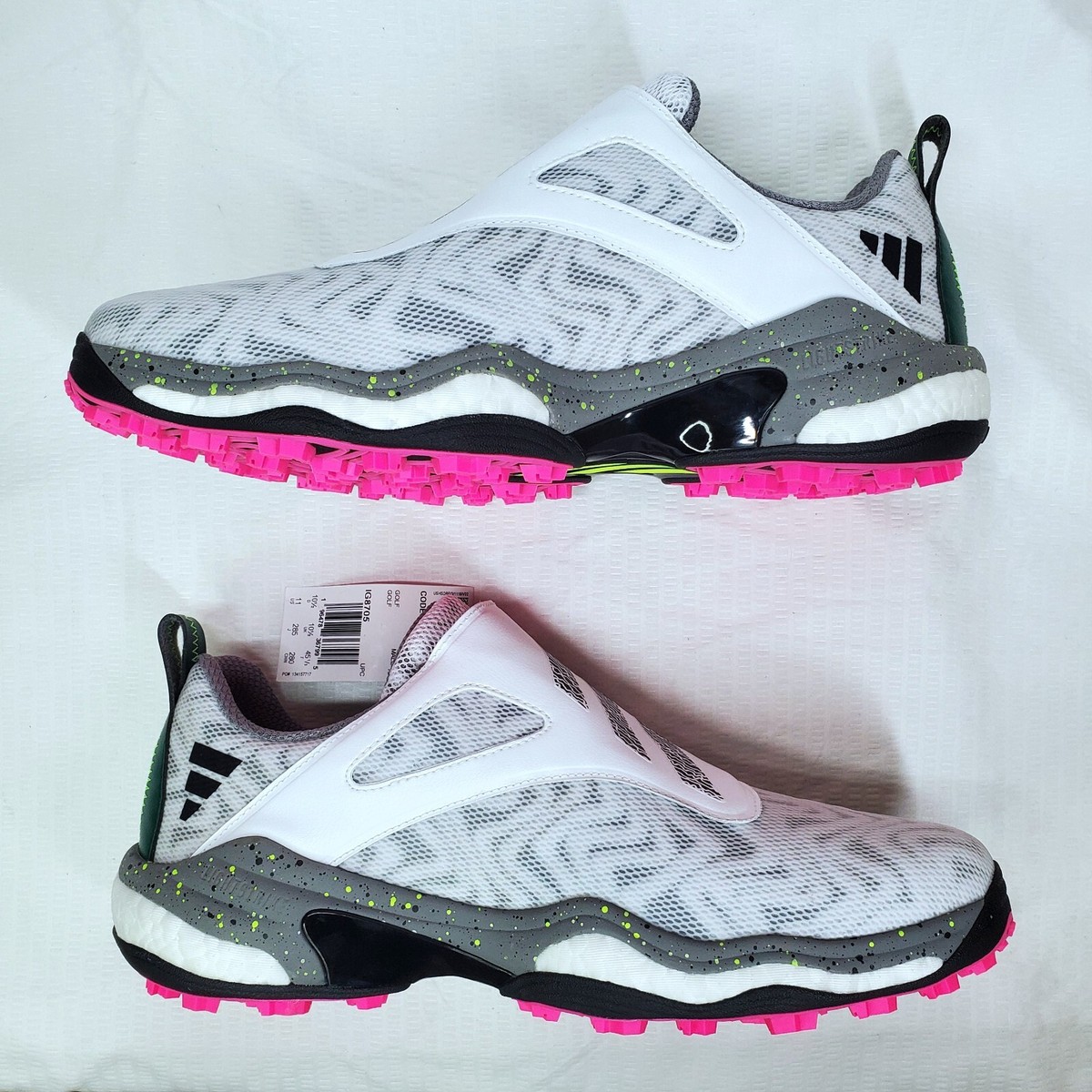 Adidas CodeChaos 25 BOA Spikeless Golf Shoes white pink IG8705 | eBay