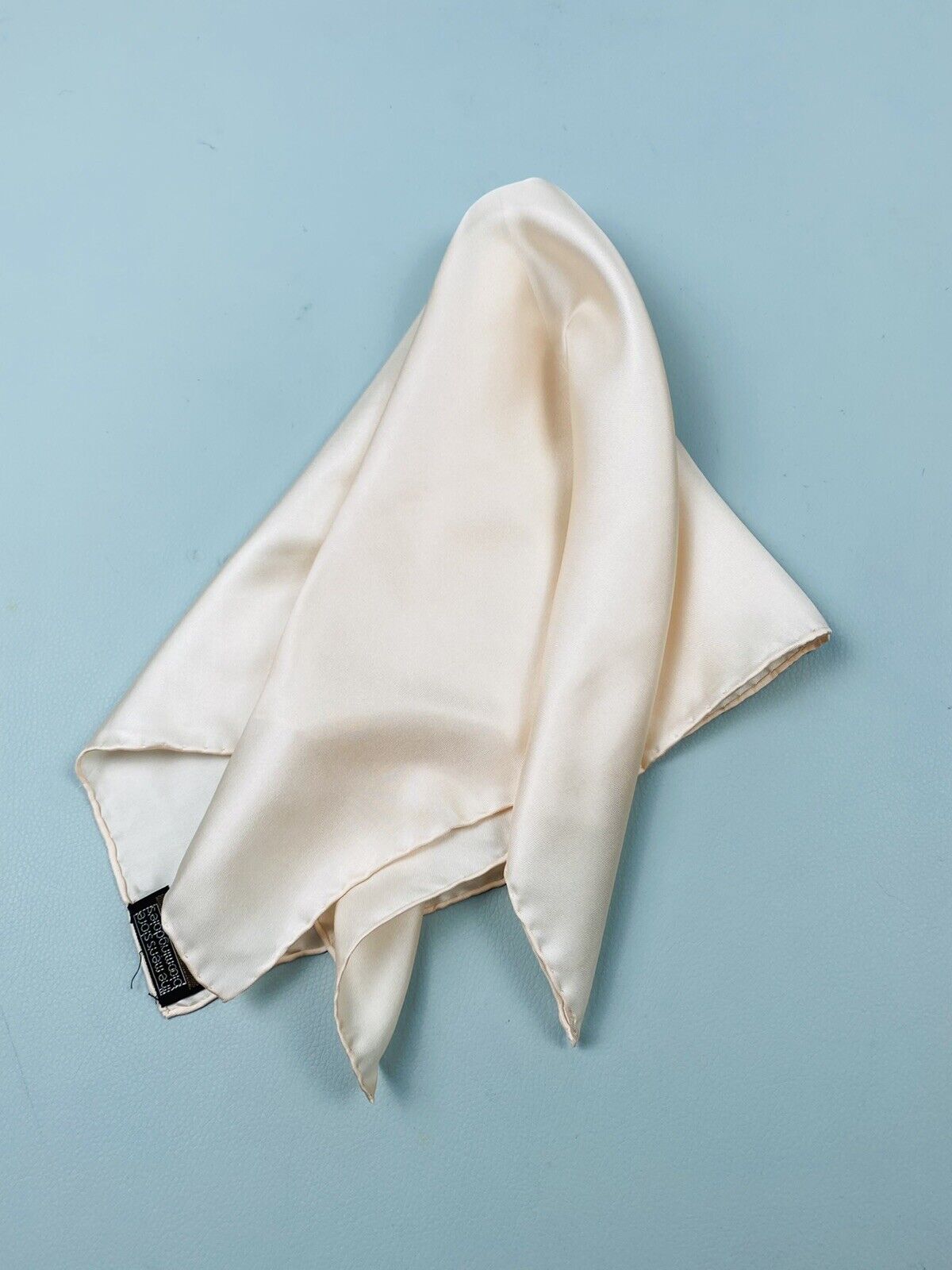 Vintage Men's Handkerchief pocket square scarf BL… - image 5