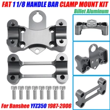 ATV Fat 1 1/8 Handle Bar Clamp Mount For 1987-2006 Yamaha Banshee YFZ350 YFZ 350