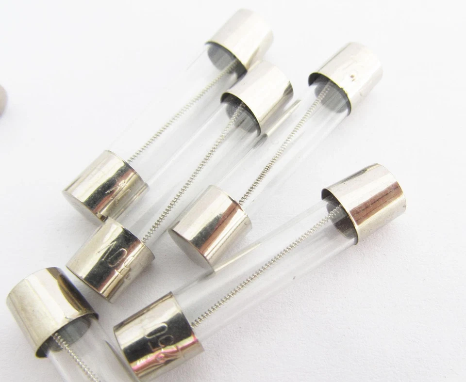 100 Pcs 6x30 Slow Blow Glass Fuse 6mm x 30mm 250V Slow Blow T0.25A-T15A - Image 2 of 3